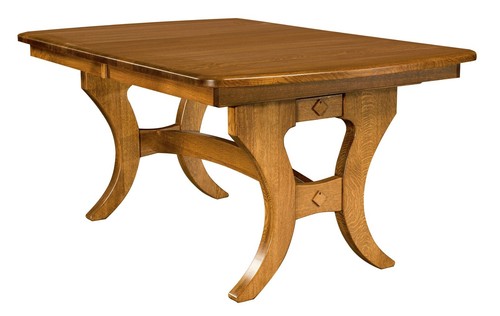 Rectangular trestle dining - trestle,