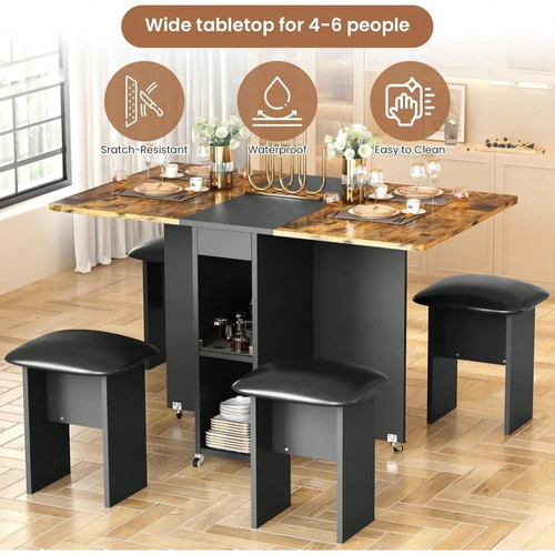 Folding dining table - folding,